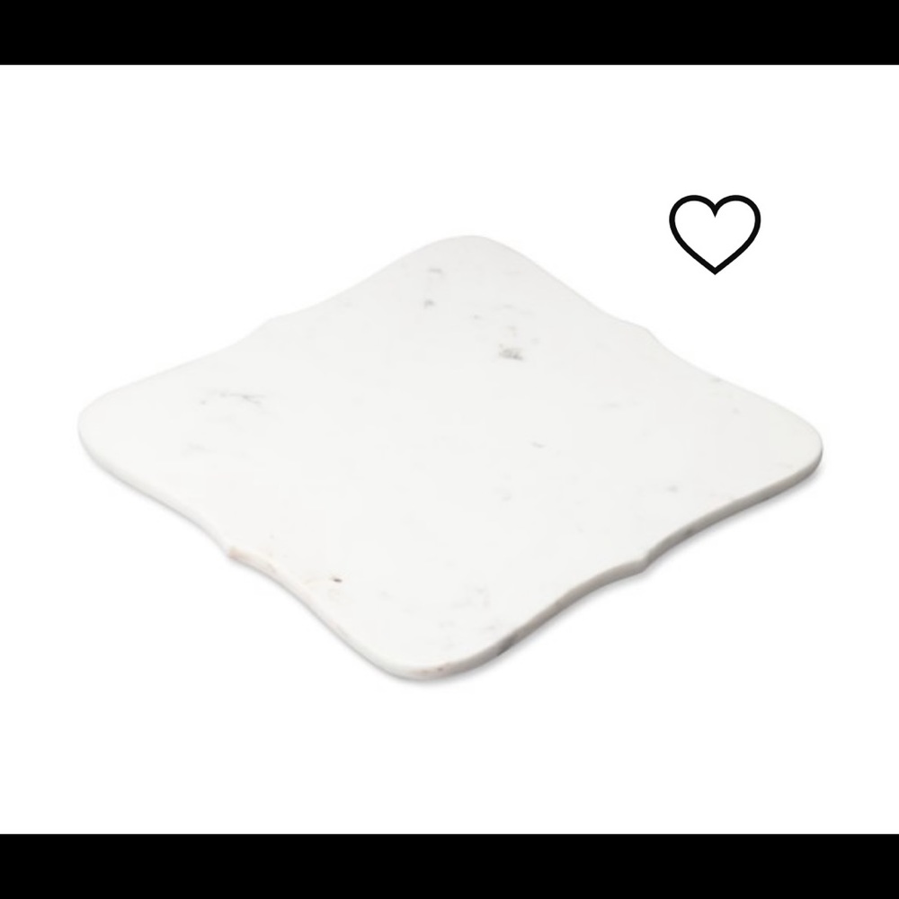 Scalloped marble cheese board